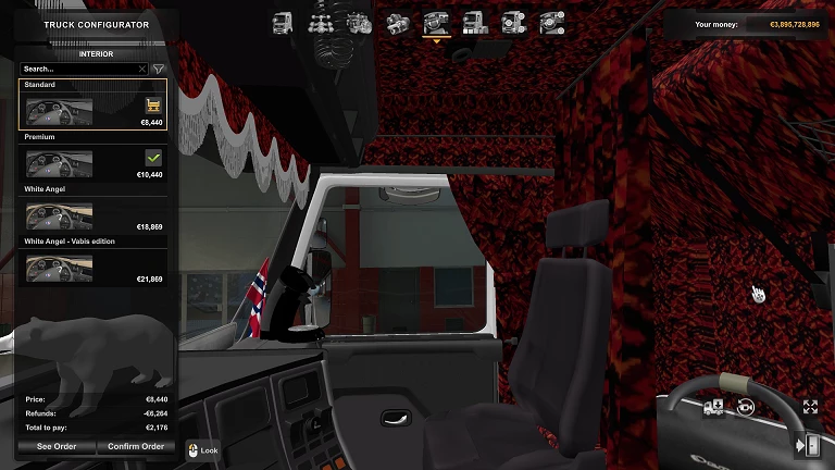 Scania 143M Red Plush Interior + Exterior 1.0