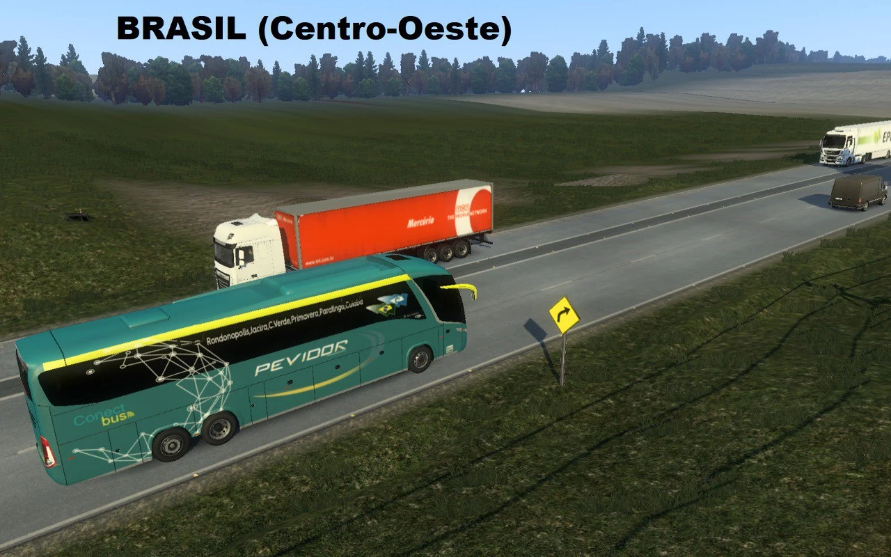 Mod Ônibus. Euro Truck Simulator 2 , Mod Bus