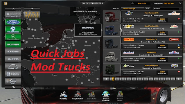 Quick Jobs Modded Trucks v2.0
