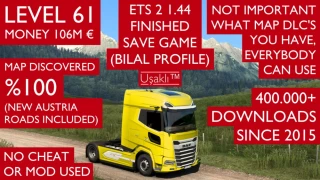 ETS 2 – 1.44 Finished Save Game Profile