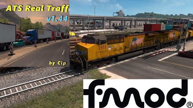 Improved Trains compatibility addon for mod Real Traffic Density by Cip