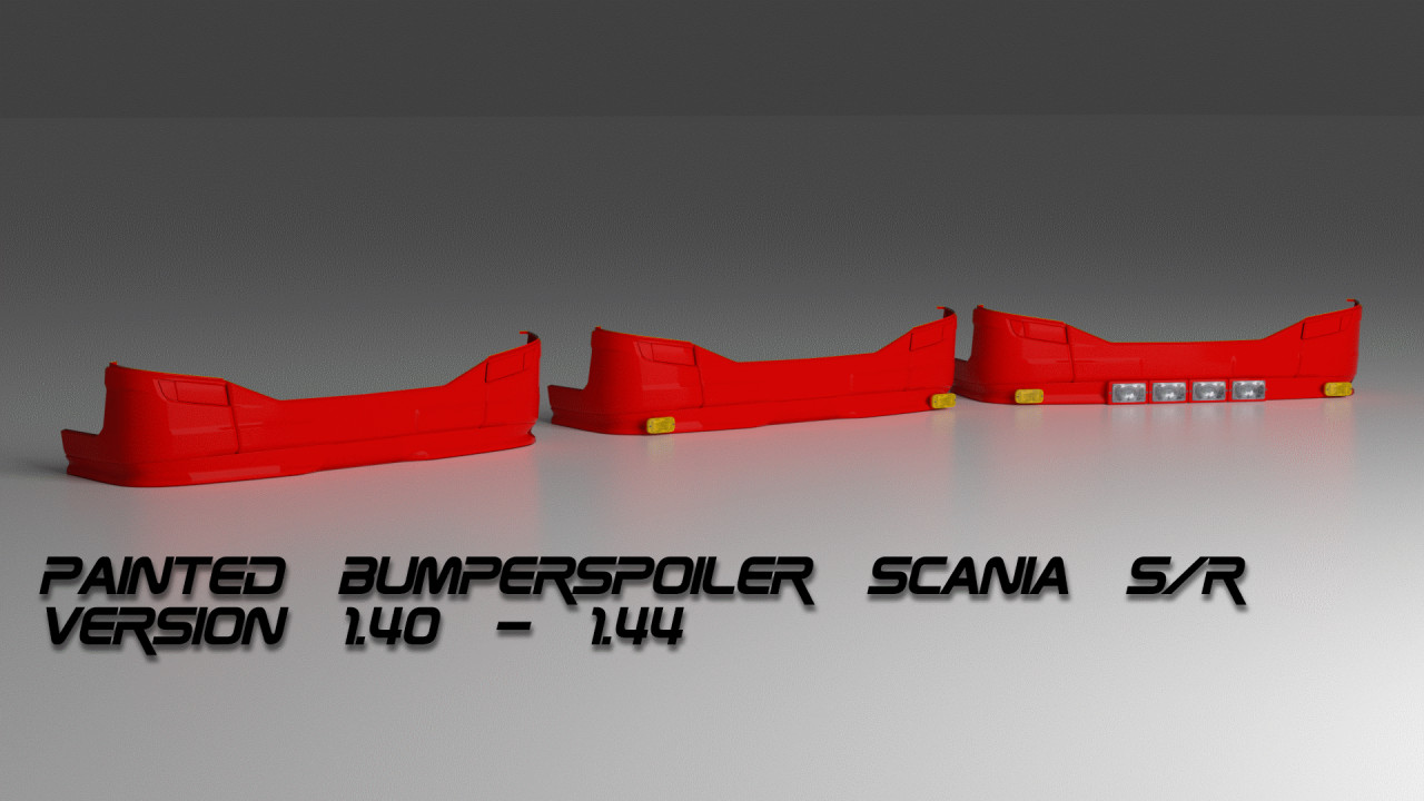 Painted Bumperspoiler For Scania Next Gen S/R 1.40 - 1.44