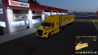 Autism Trucking Paintjob for Freightliner Cascading Sleeper XT and 48' Box Trailer v1.00 thumbnail 9