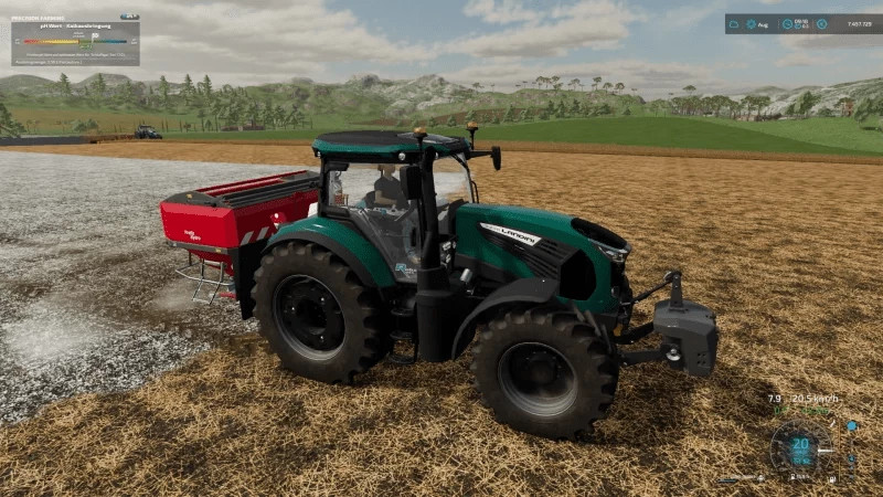 Amazone ZA TS fertilizer spreader with lime and volume config