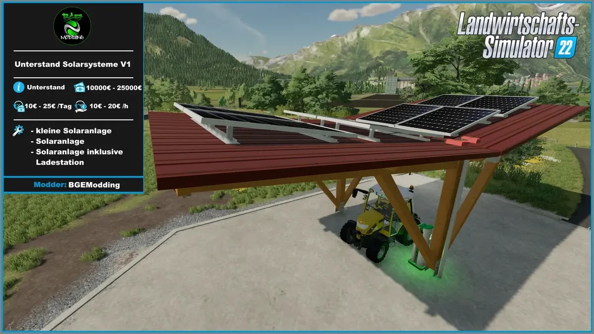 Shed pack with solar systems