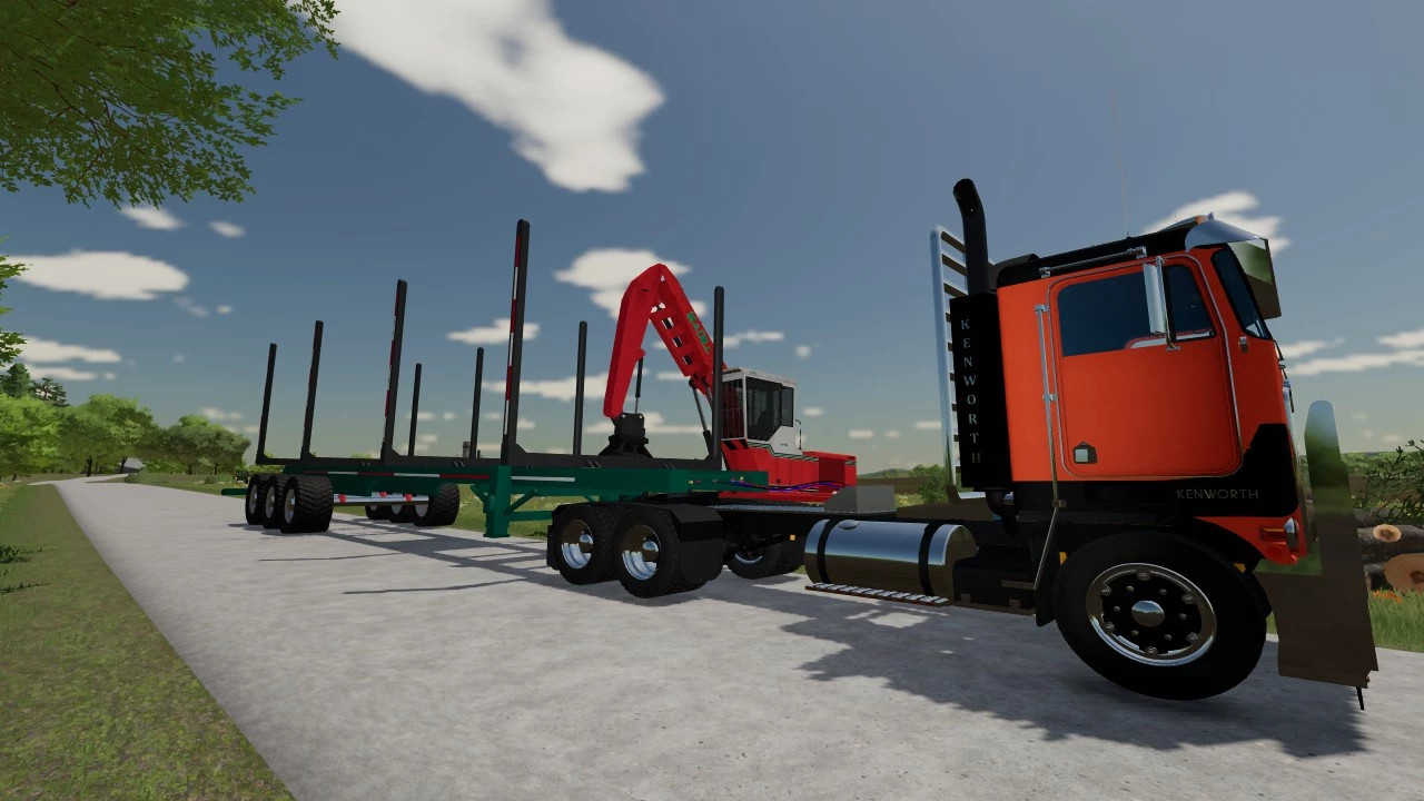 Short Long Log Trailer