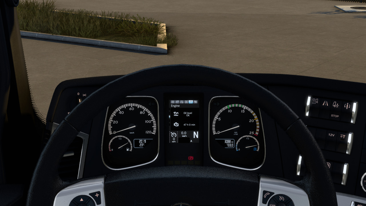 Mercedes Actros MP4 Improved Dashboard