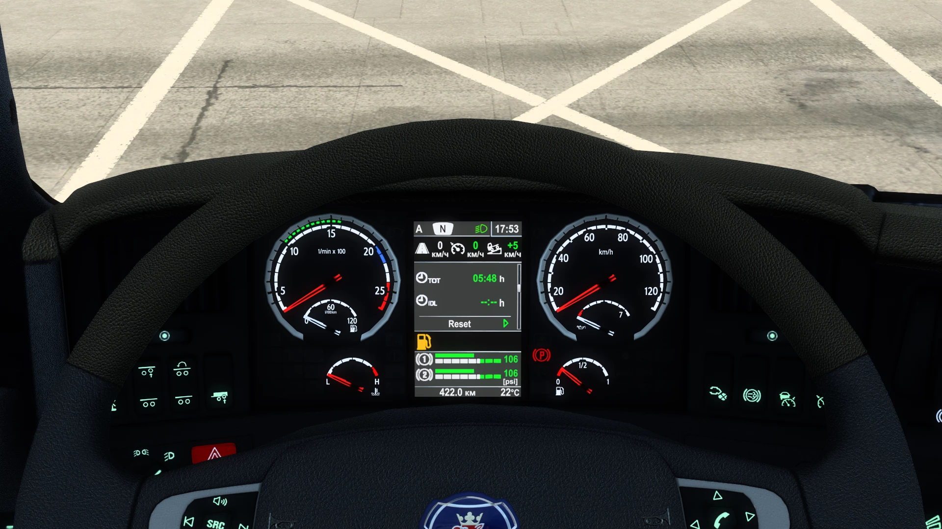 Scania R & Streamline Improved Dashboard v1.3