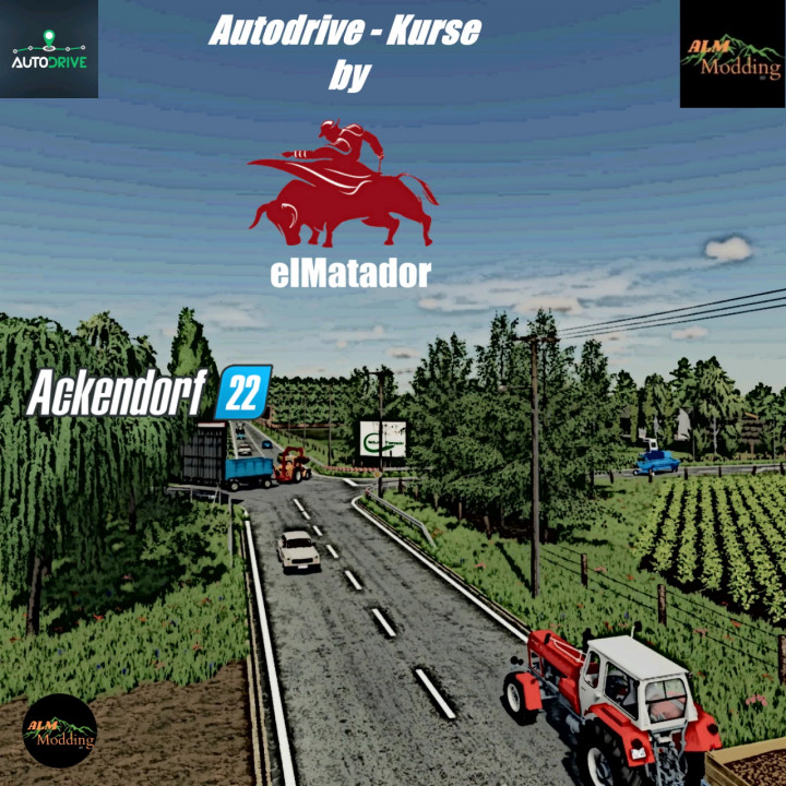 AutoDrive - Courses for Ackendorf by ALM Modding