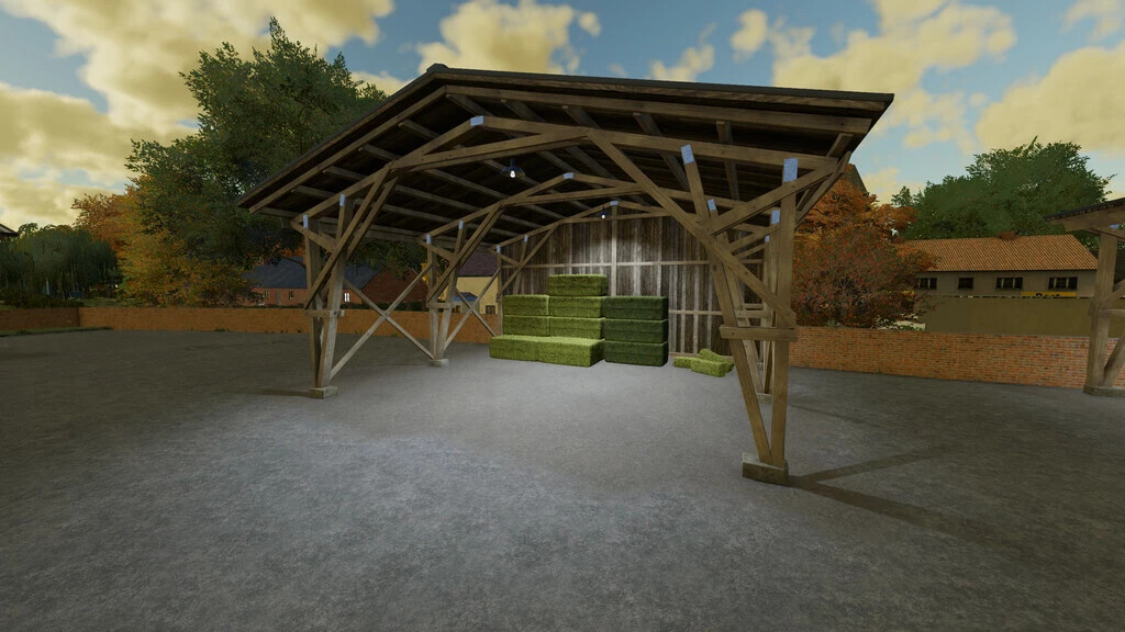 Bale And Vehicle Shelter