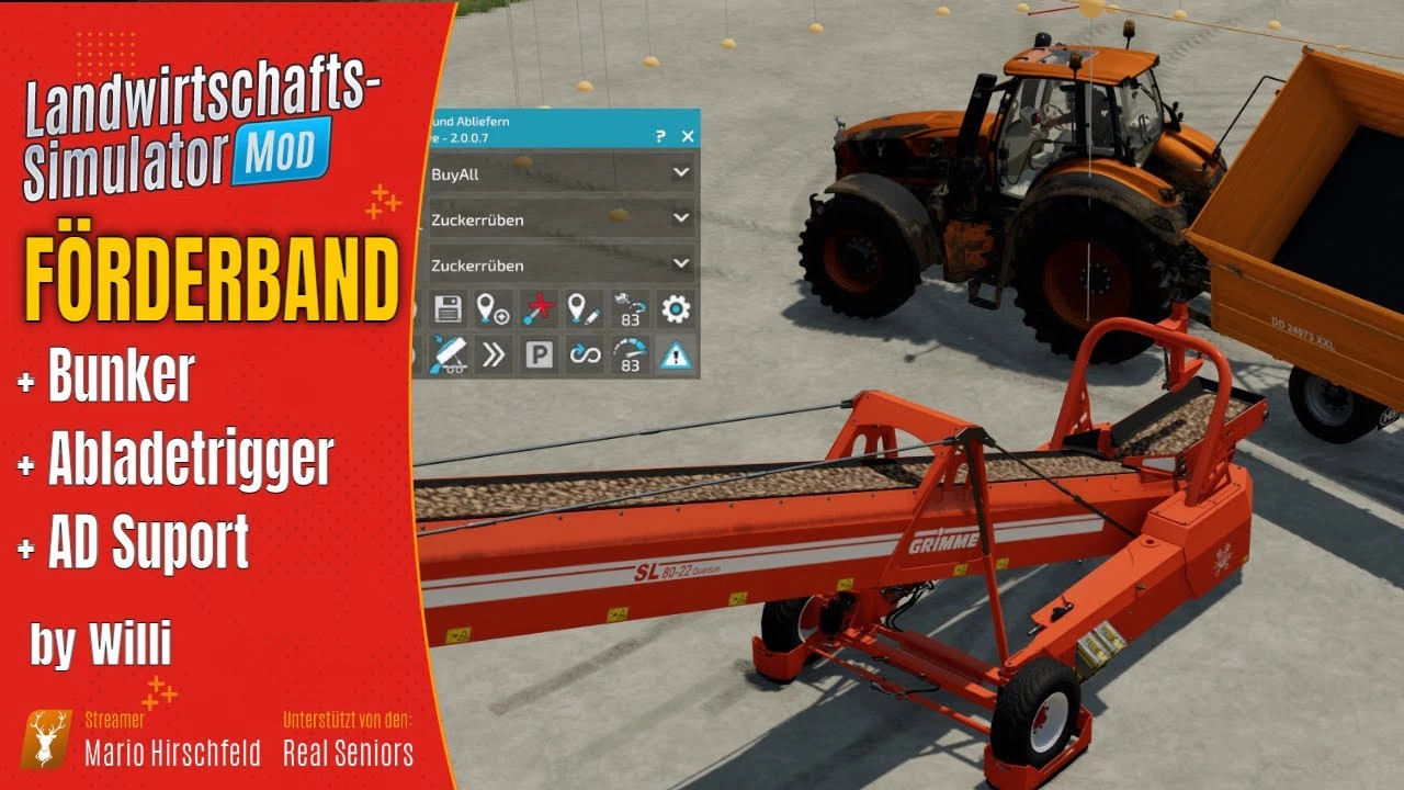 Conveyor belt with load trigger WW