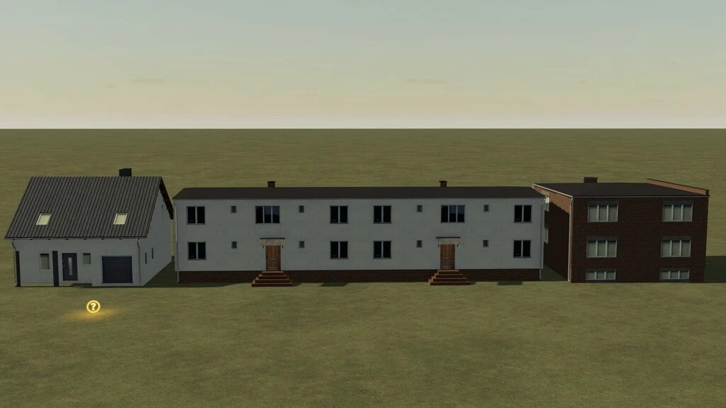 Pack Of Three Houses (Prefab*)