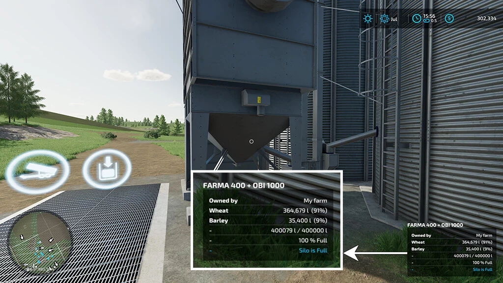 Silo Fill Information v 1.0