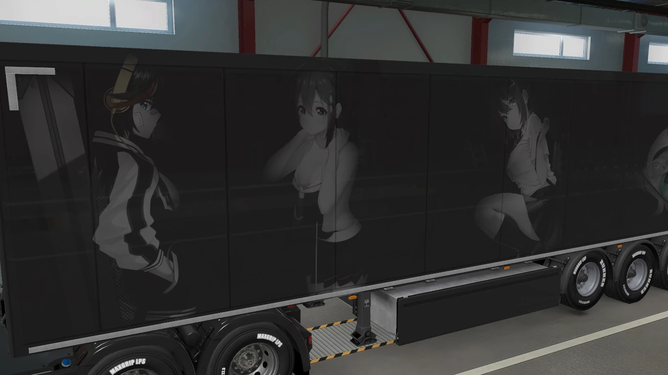 BLACK AND WHITE ANIME SKIN 1.40 - 1.45 - ETS 2