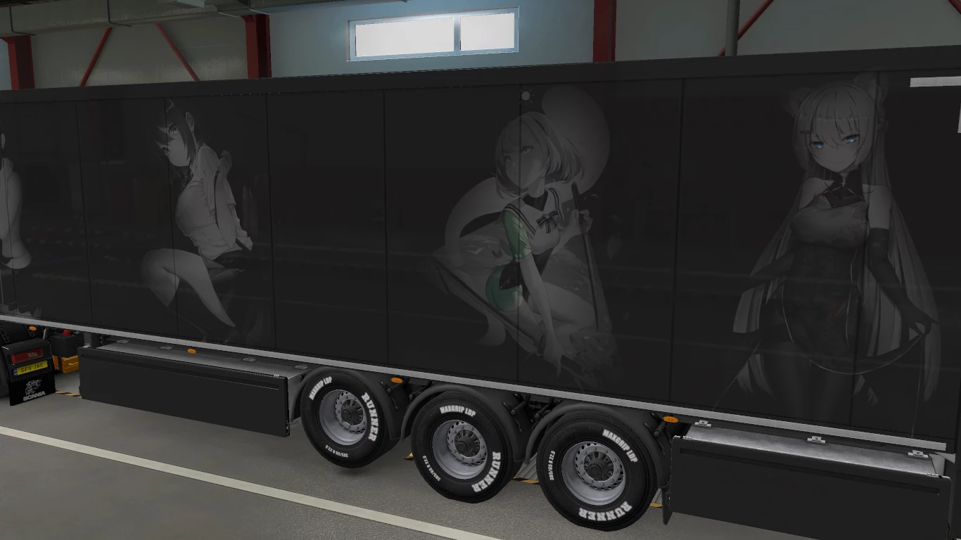 BLACK AND WHITE ANIME SKIN 1.40 - 1.45 - ETS 2