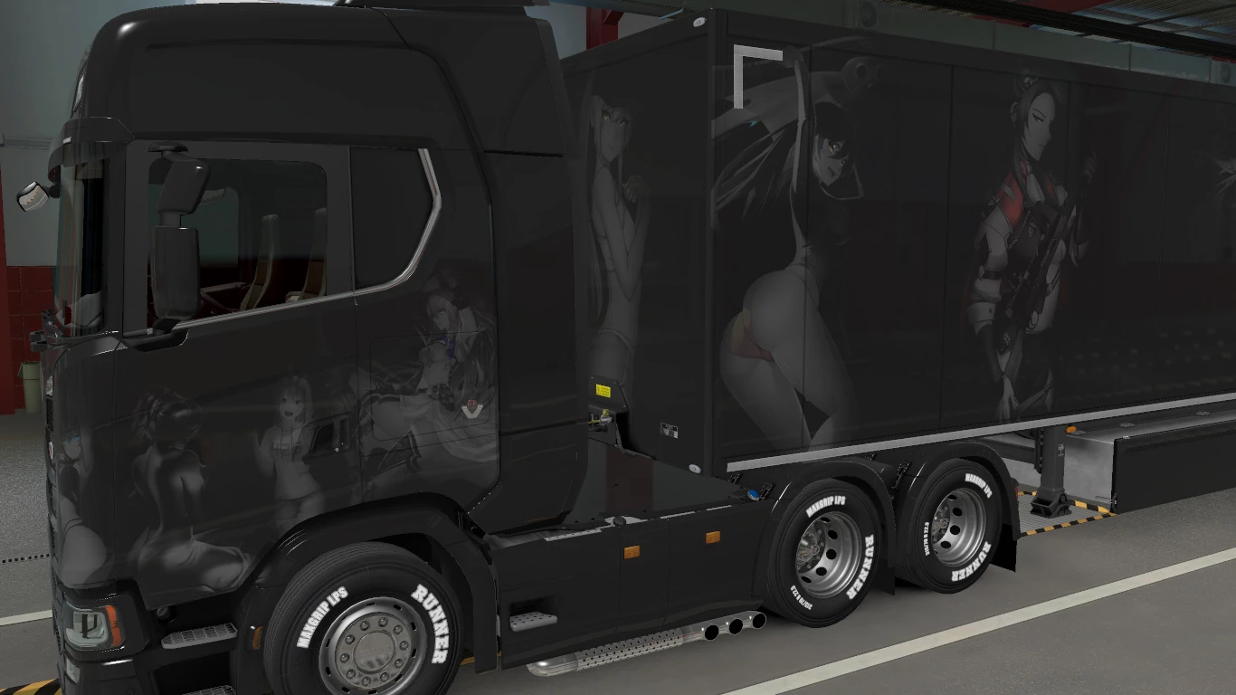 BLACK AND WHITE ANIME SKIN PART 02 1.0 - ETS 2