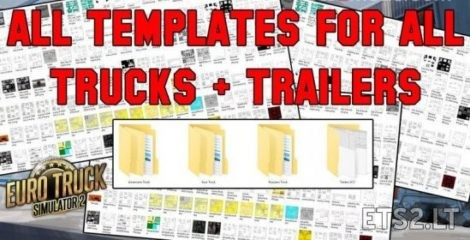 All Templates for ETS2 (Trucks + Trailers)