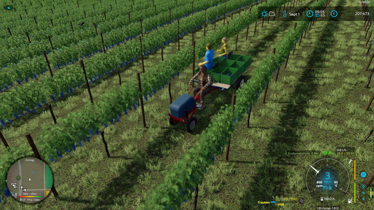 Vine tractor