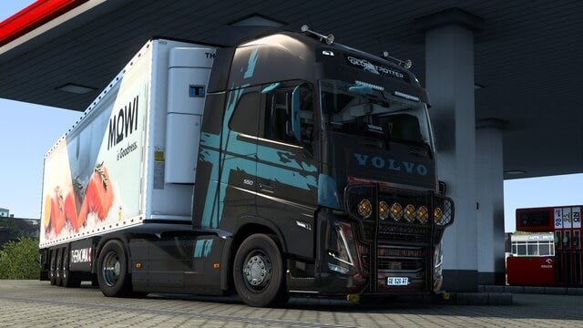Volvo FH5 Grey and Blue performance skin