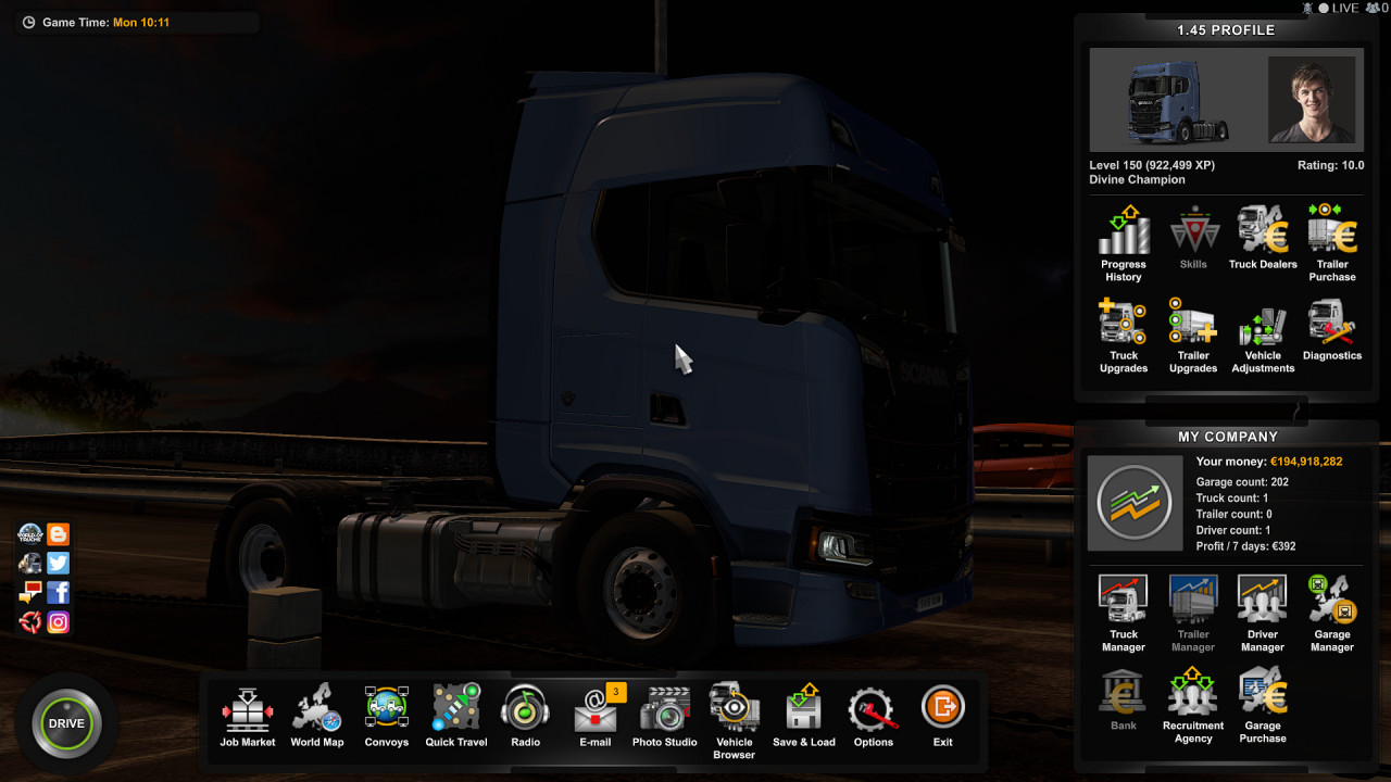 Ets2 profile.