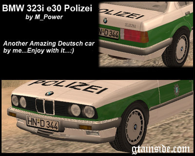 BMW 323i e30 Polizei