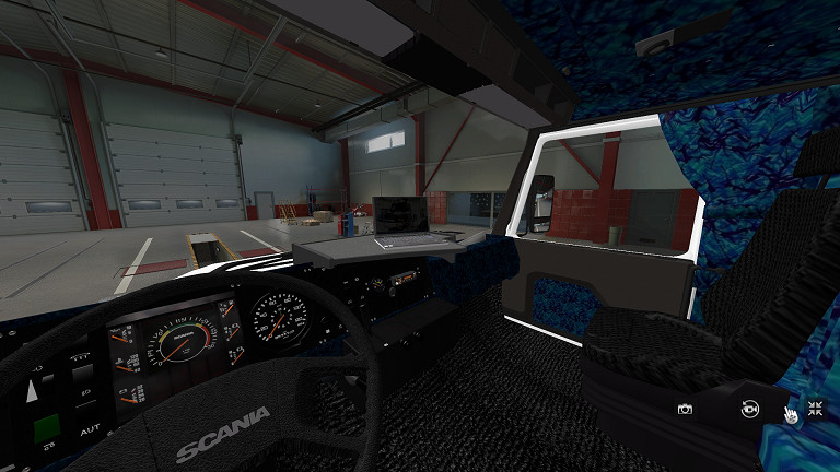 Scania 2 series Blue Plush Interior