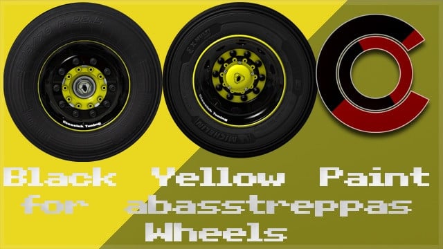 Black Yellow for abasstreppas wheels