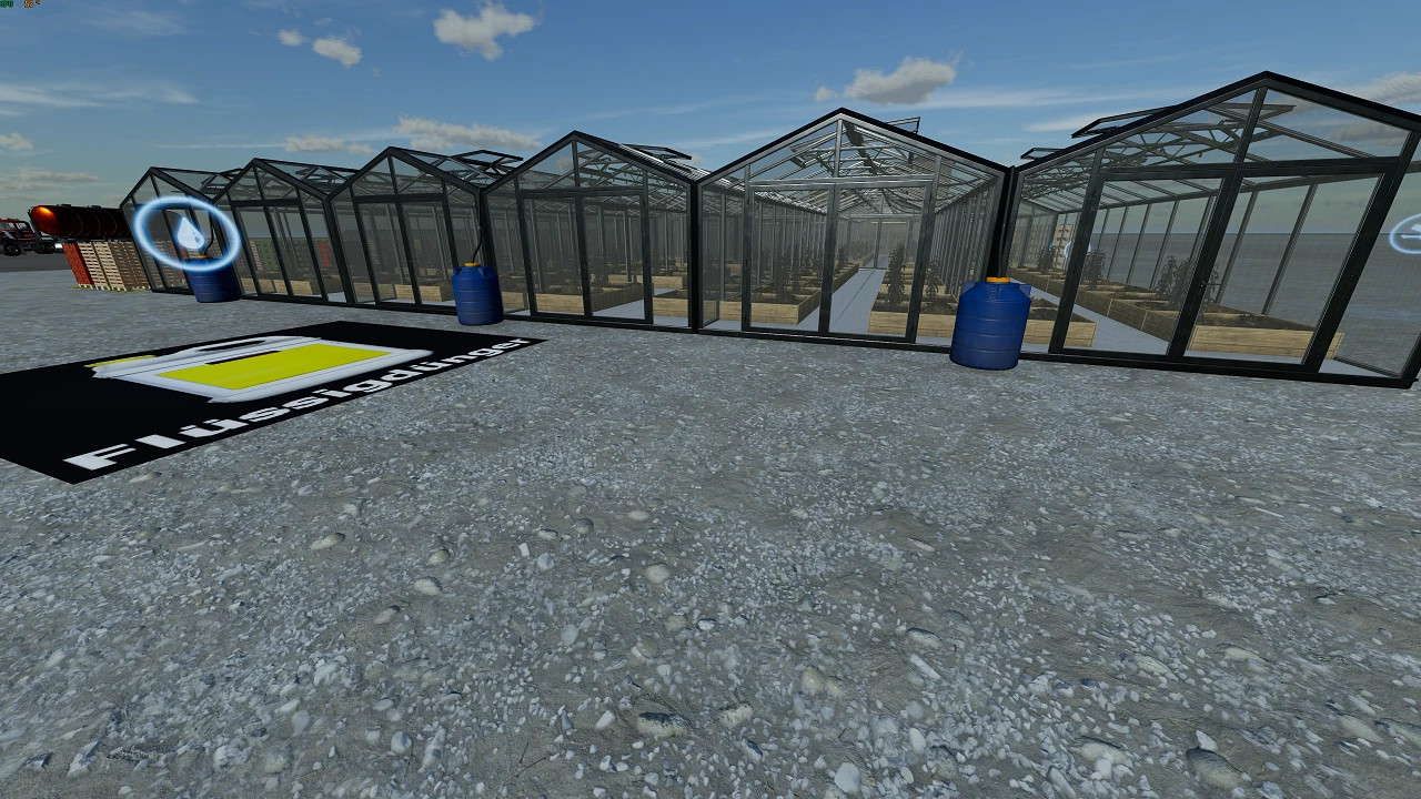 12 large greenhouses in one