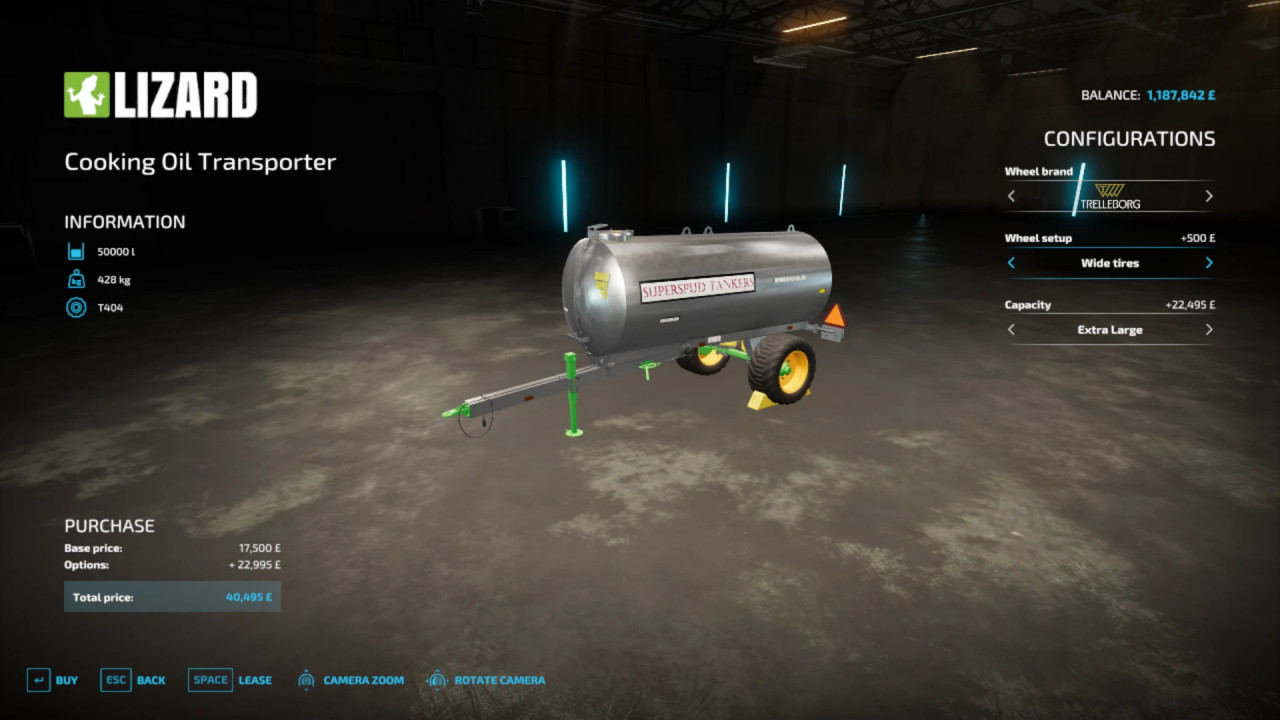 Cooking Oil Transporter Version