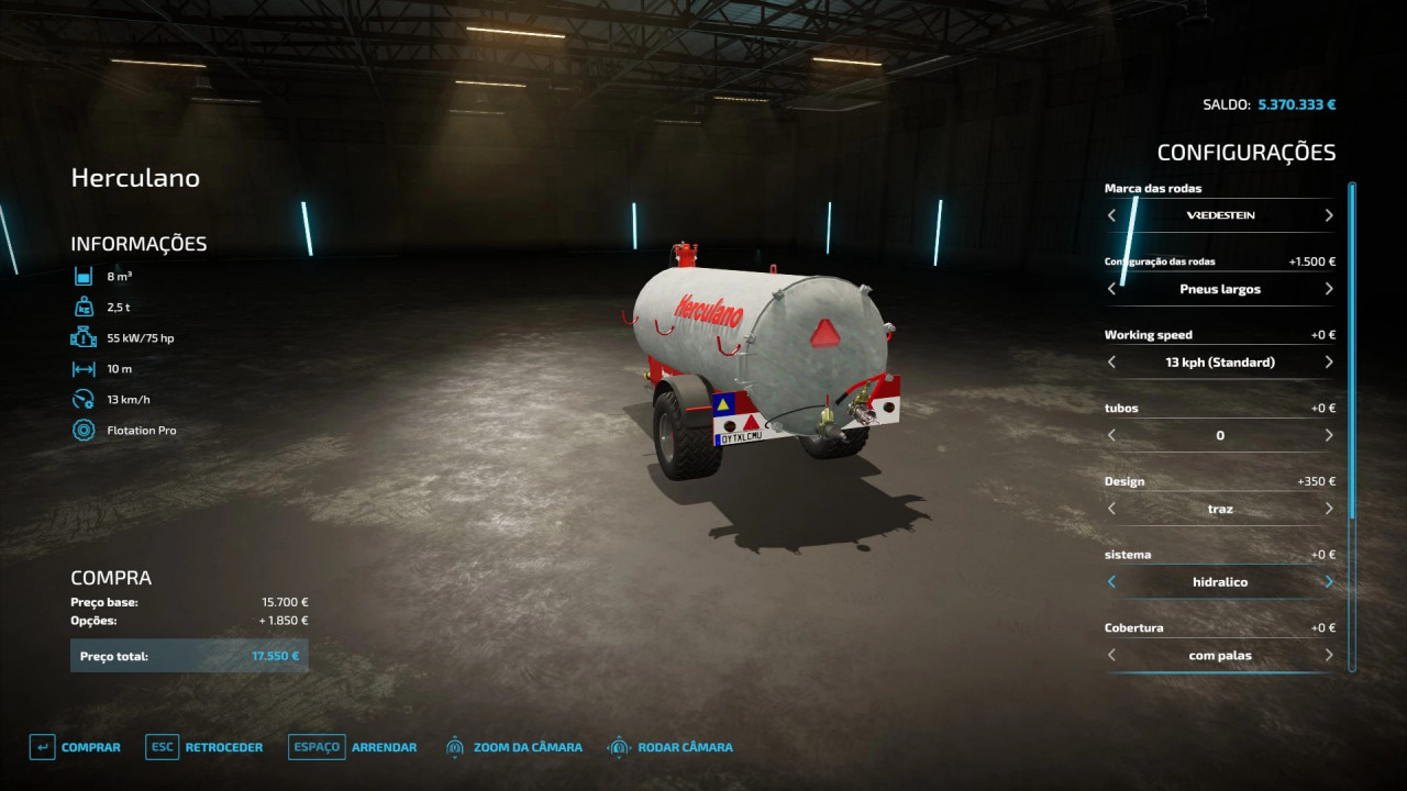FS22 Cisterna Herculano 8000L