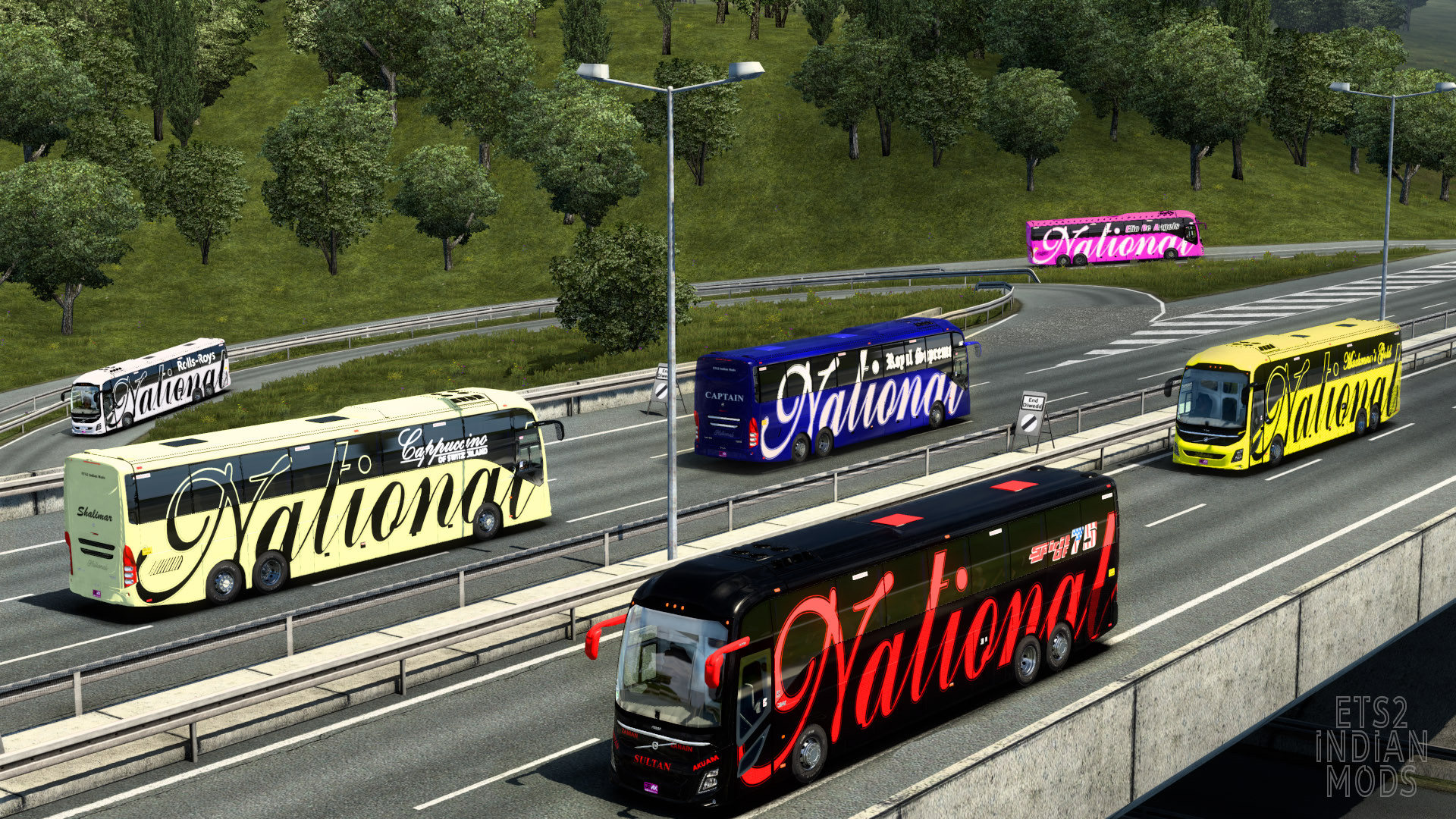 Indian National Travels Skin Pack for DBMX Volvo 9800