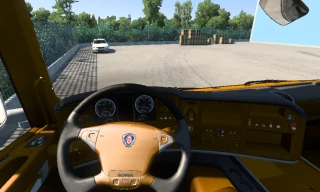 Scania R2009 gold yellow Interior 1.45 thumbnail 3