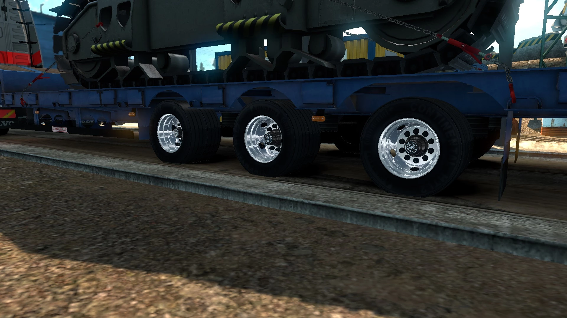 BPW Eco Low Bed Trailer Wheels 1.0 ETS 2