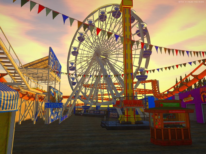 GTA V Del Perro Pier And Noria Movement To Sa