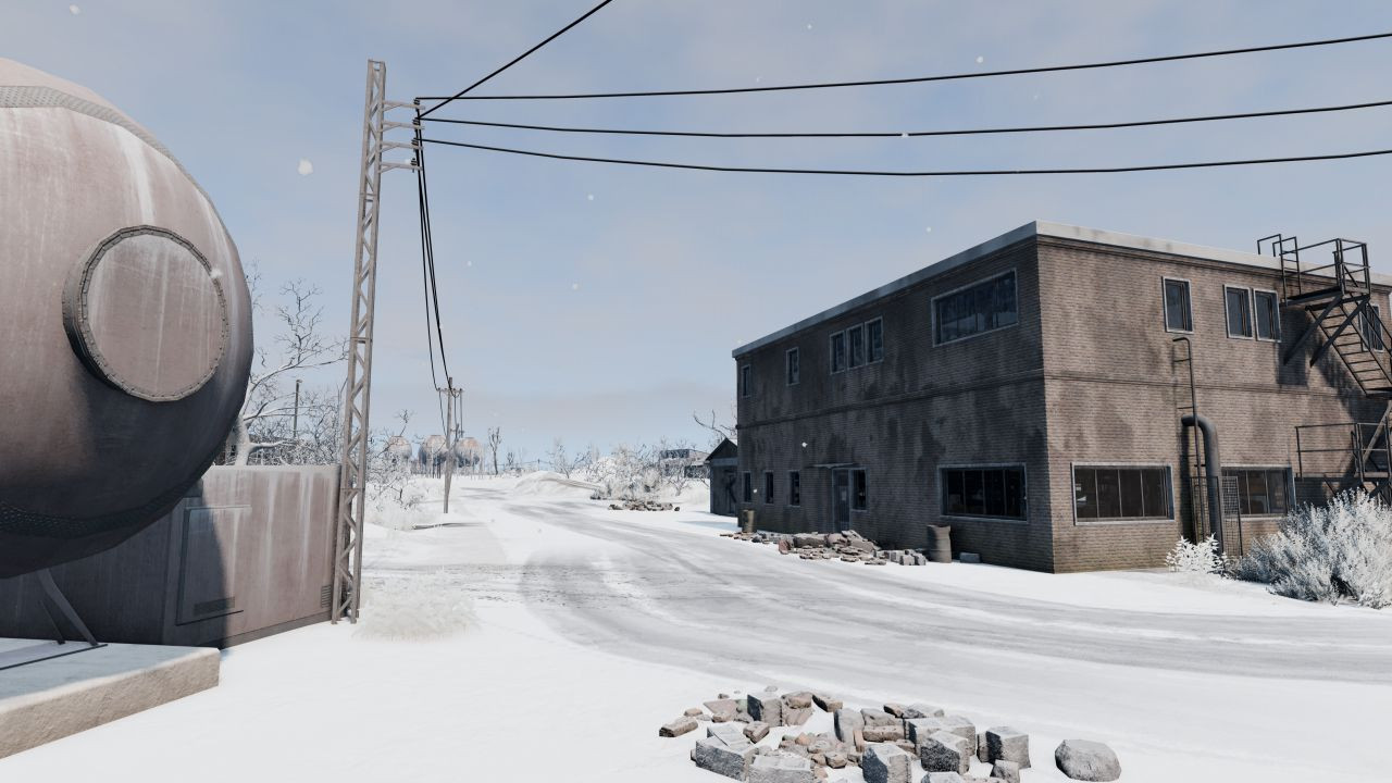 Industrial Site Snowy