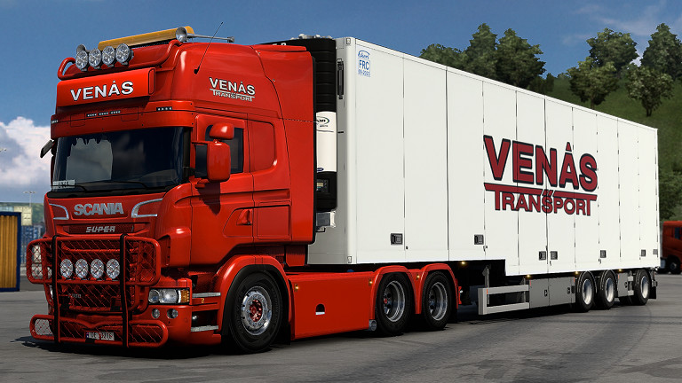 Scania RJL Venås Transport Combo Skin