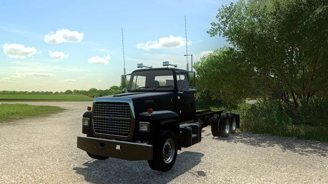Ford L8000 flatbed/AR truck