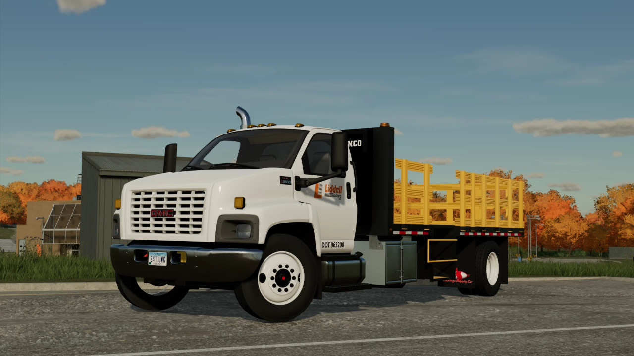 GMC C8500 Flatbed Cone Truck