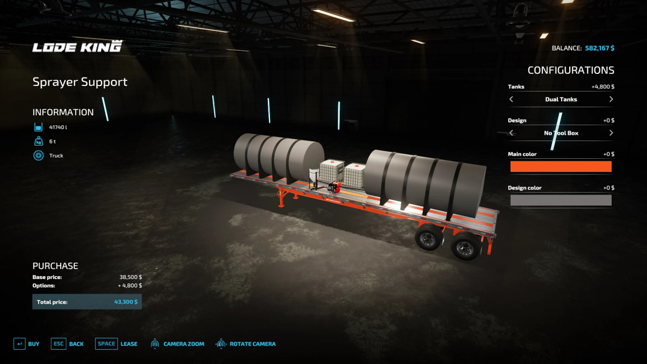 Lodeking Sprayer Support and Deck