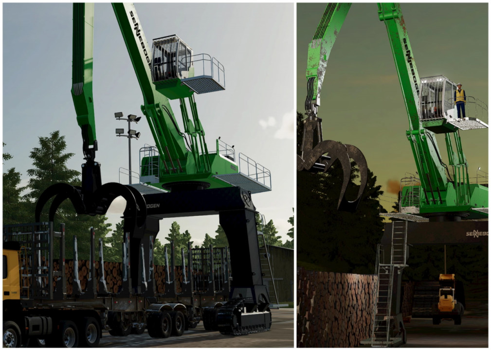 Sennebogen 850e Gantry Log Unloader