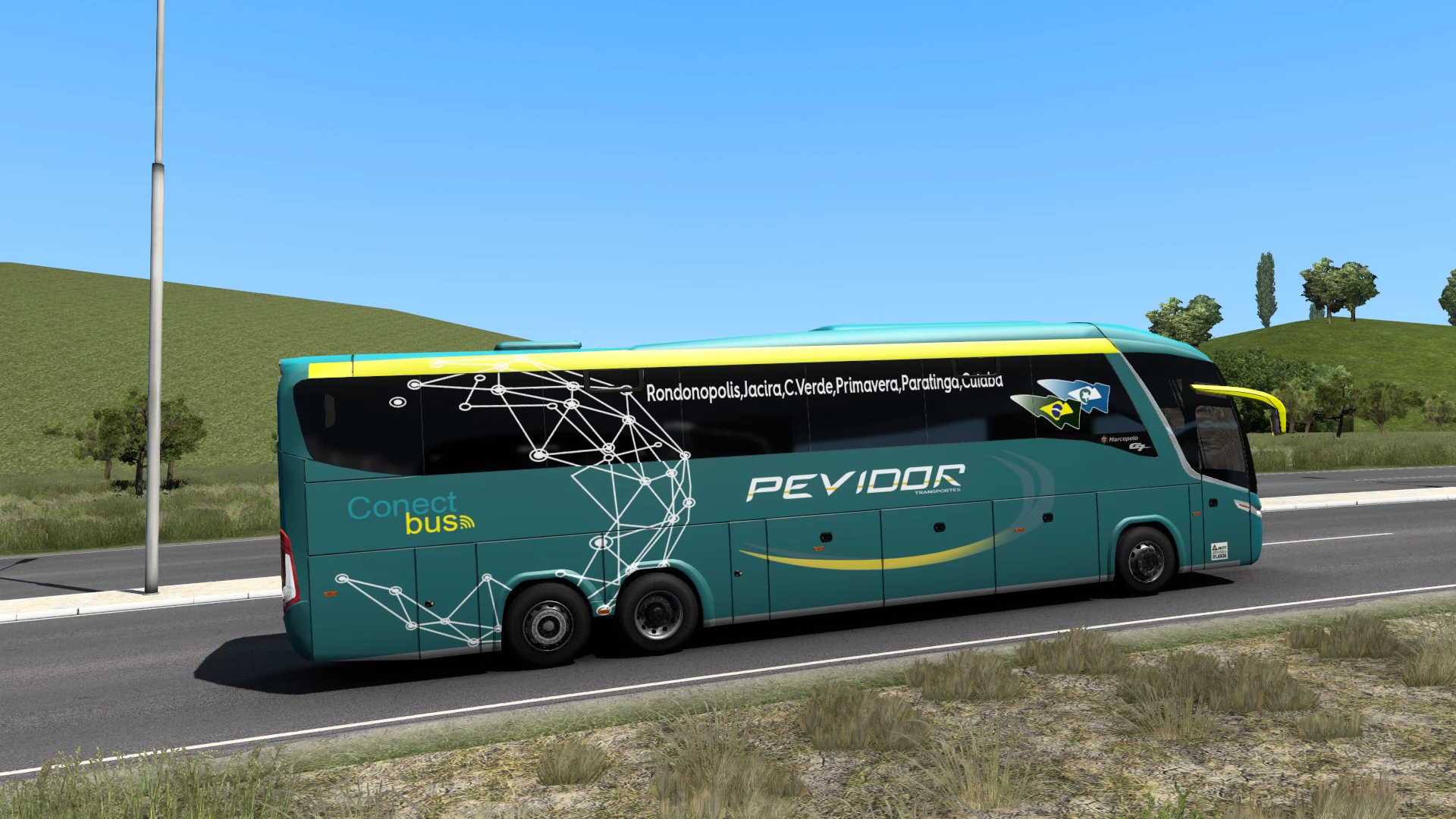 Mod Ônibus. Euro Truck Simulator 2 , Mod Bus