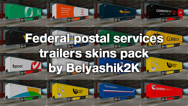 Federal postal services trailers skins