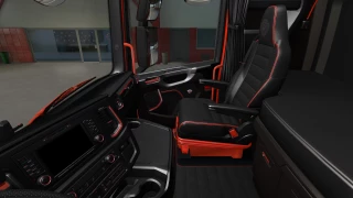 Interior (Dark-red) Scania R/S + dashboard 1.0 thumbnail 4
