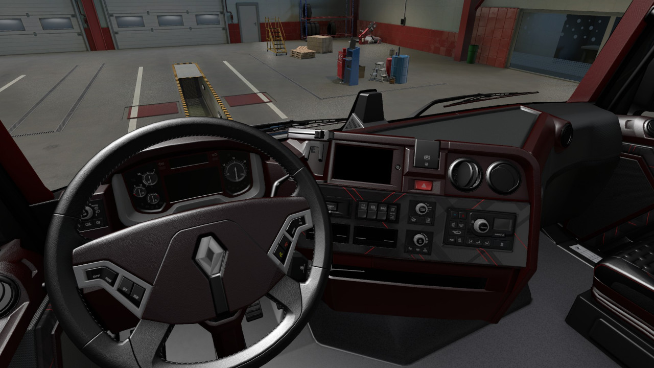 Renault T dark Red interior