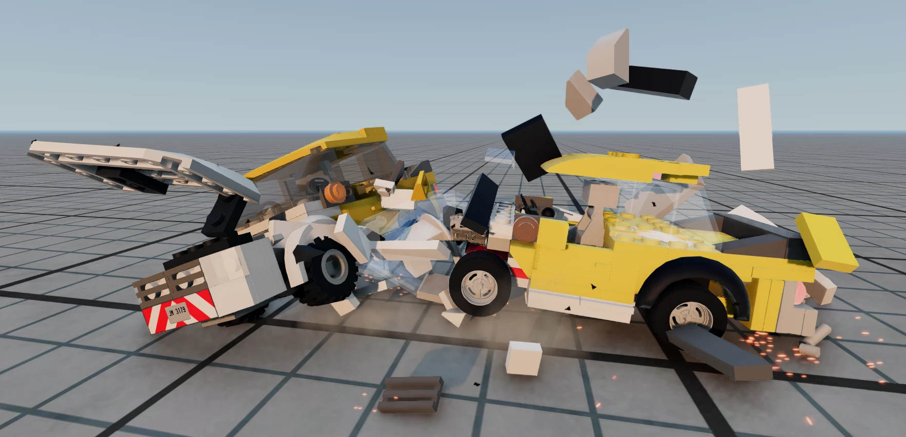 BATIDA DE CARRO LEGO A 299KM/H // BEAMNG DRIVE #beamng