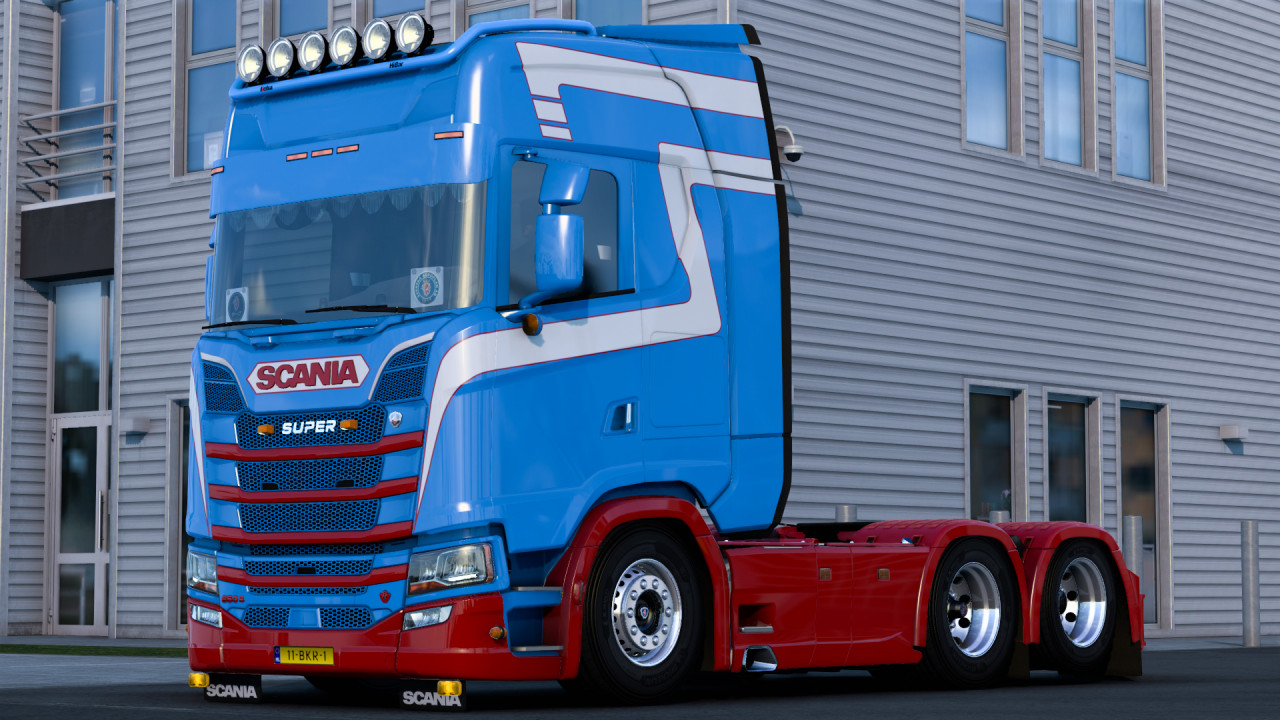 WFTruckstyling changeable colour skin for Scania S NG