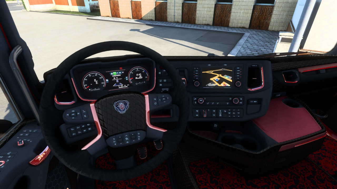 Red Interior for Scania S & R 2016