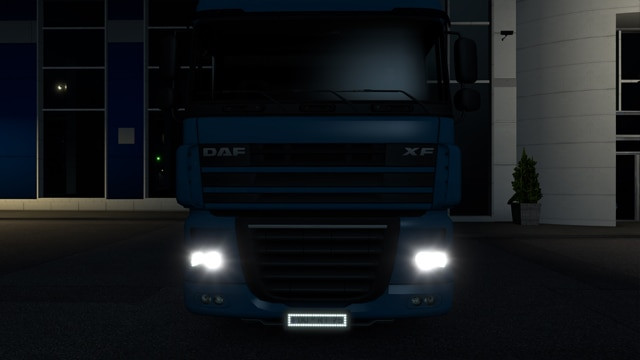 Illumination of the front license plate