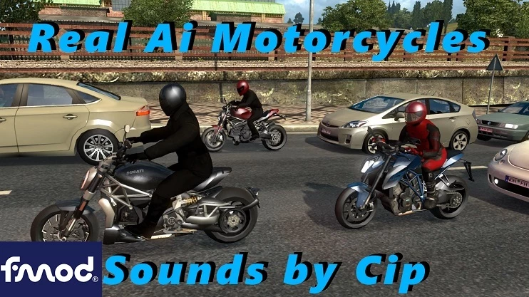 Real Ai Motorcycles Sounds (addon to Motorcycles pack ATS by Jazzycat) v6.5.15