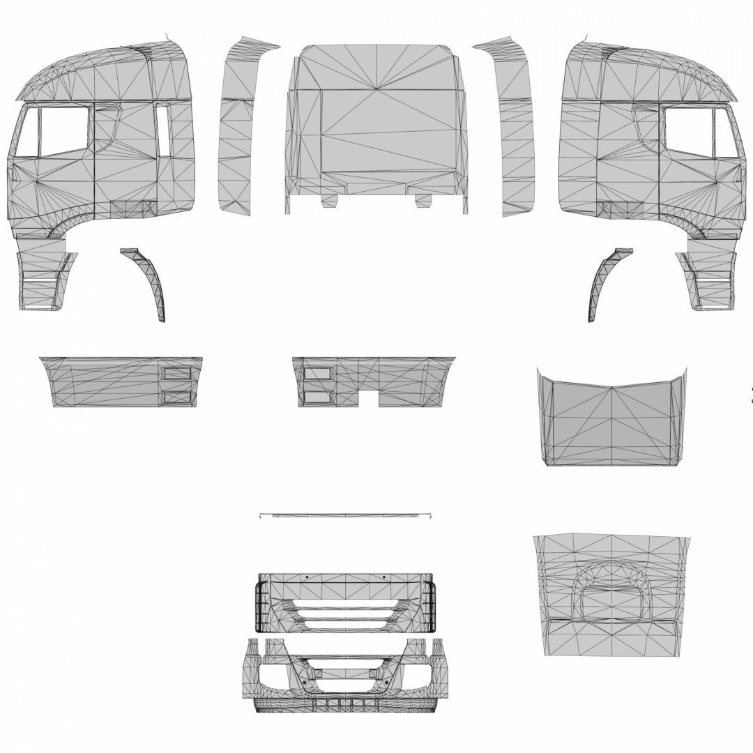 Template for truck and trailers by Schumi